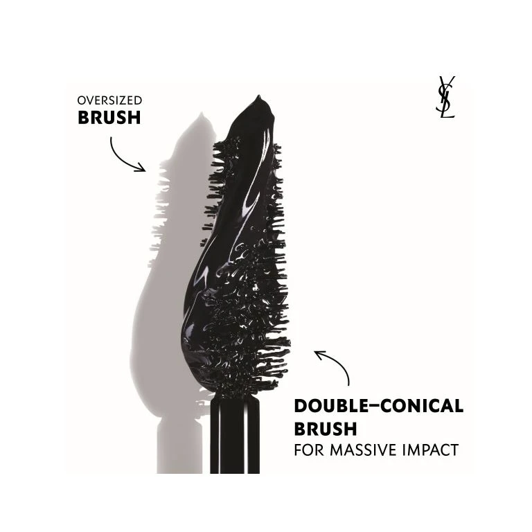 Yves Saint Laurent Lash Clash Extreme Volume Mascara, 01 Sort 2 Yves Saint Laurent Lash Clash Extreme Volume Mascara, 01 Sort - Billede 2